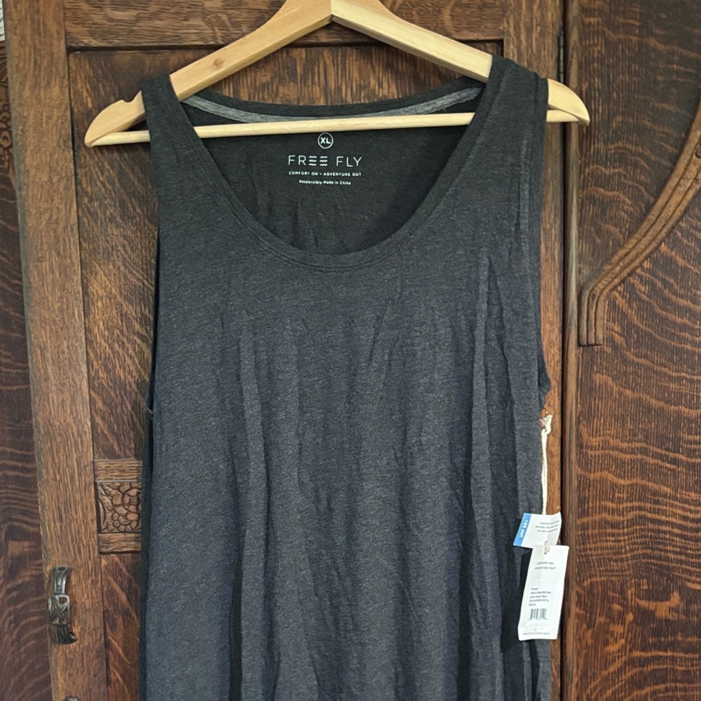 Free Fly Apparel Charcoal Maxi Dress